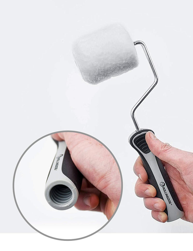 ROLLINGDOG Small Paint Roller Kit - 3 Inch Paint Roller Cover, Roller Frame with Tray, Paint Stir Bar House Painting Tool for Wall Ceiling Edge Painting - Image 3